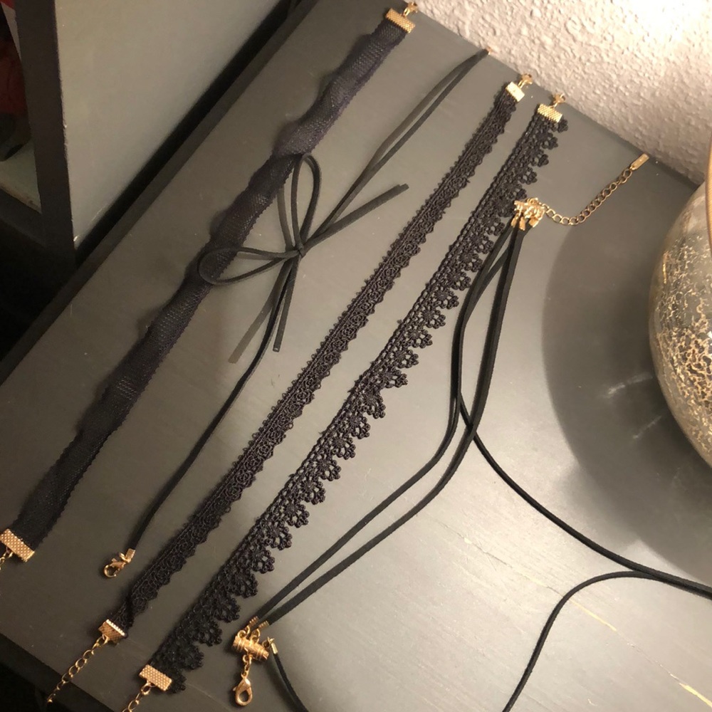 Collection of Black Chokers